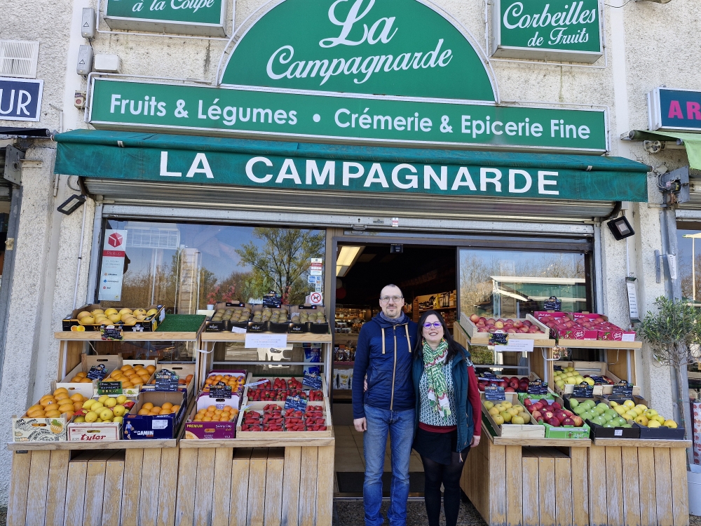 Irène et Nico, propriétaires de La Campagnarde